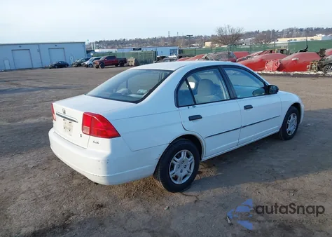 2001 Honda Civic Lx from USA, damaged, VIN 2HGES16511H537158